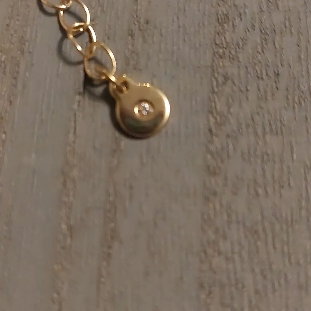 Gold Toned Three Strand Rainbow Smiley Face Ball Chain Necklace
